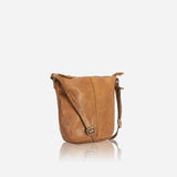 Rachel Leather Crossbody Bag, Tan