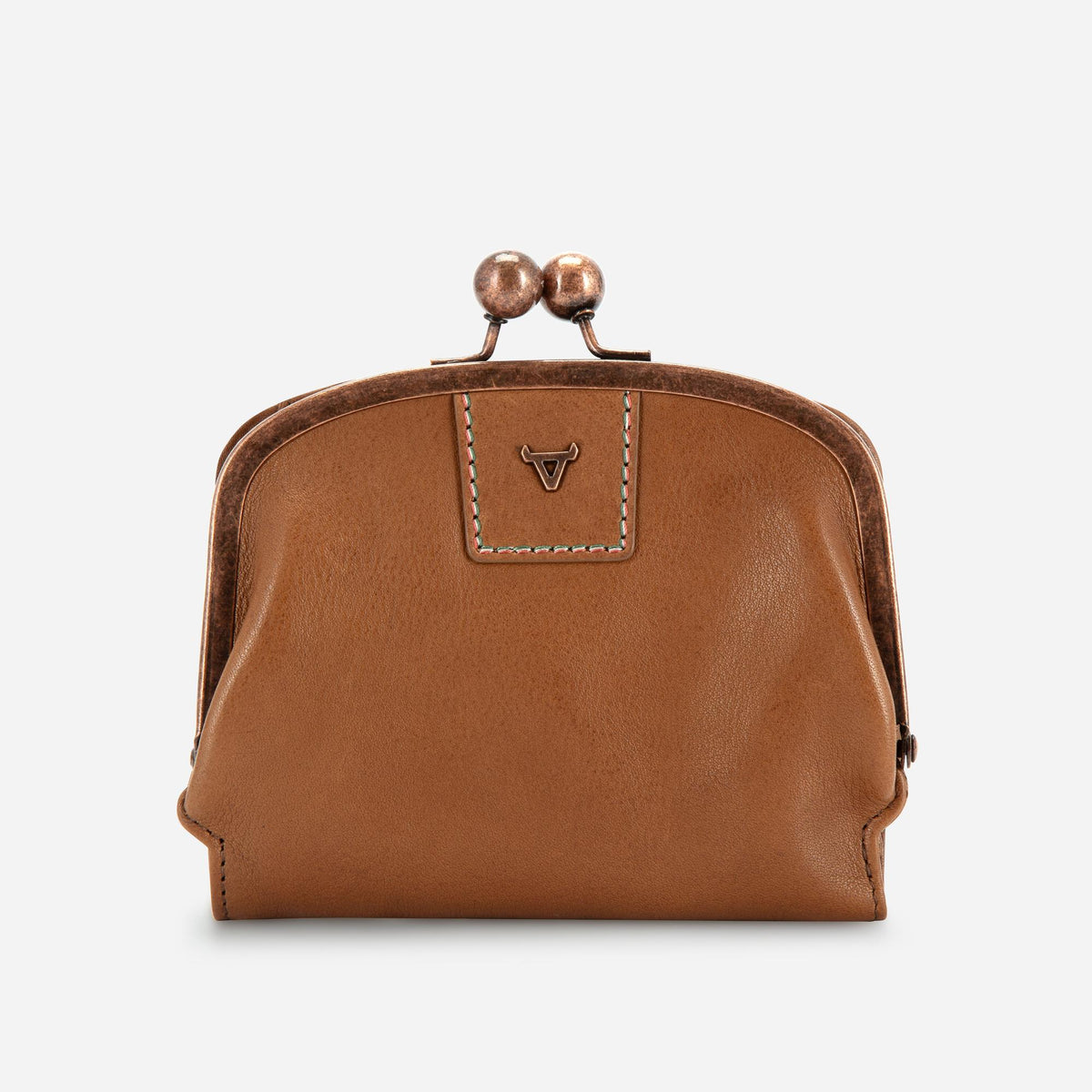Fiona Frame Bifold Purse in Tan - purse | Brando Leather