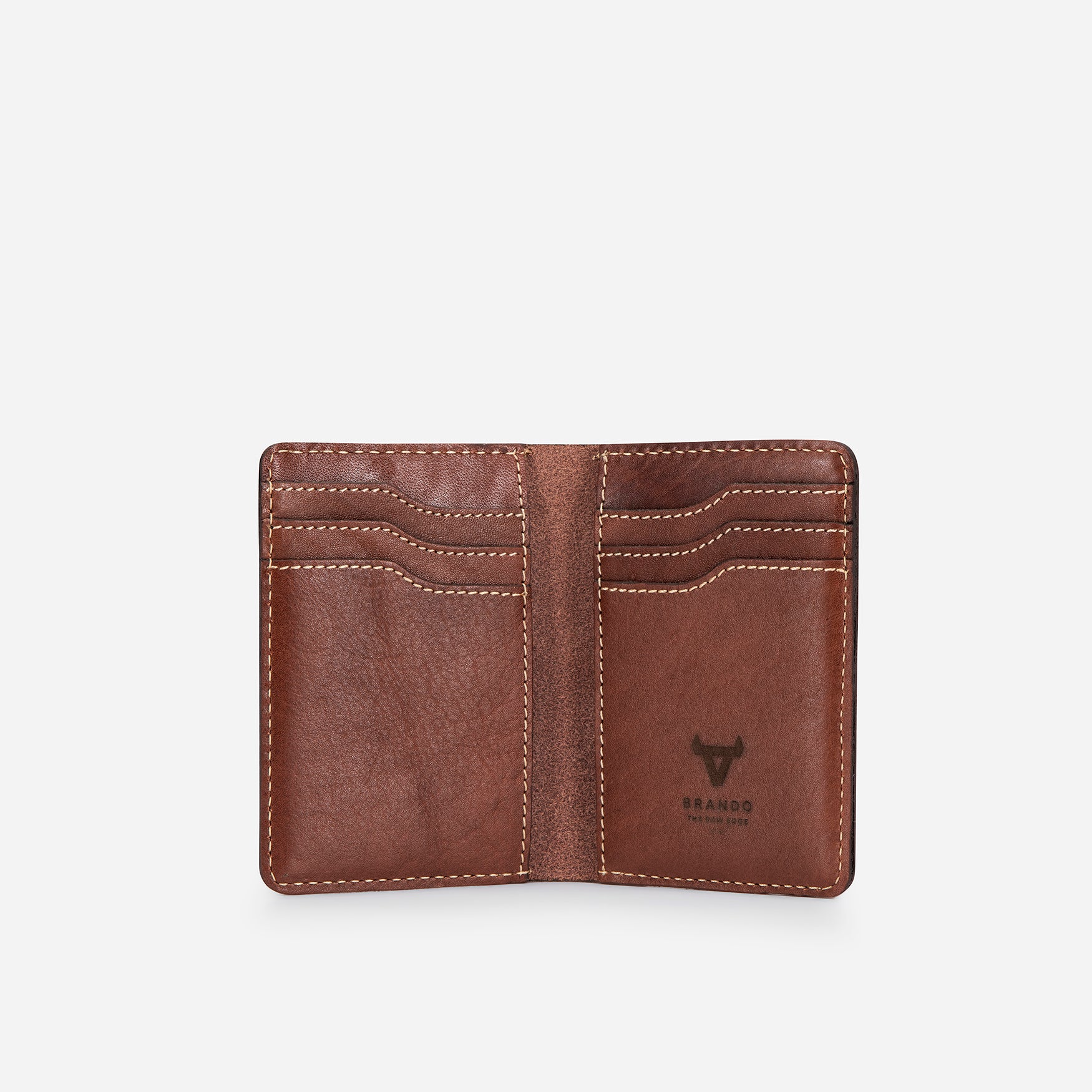 Wayne Leather Card Wallet, Brown