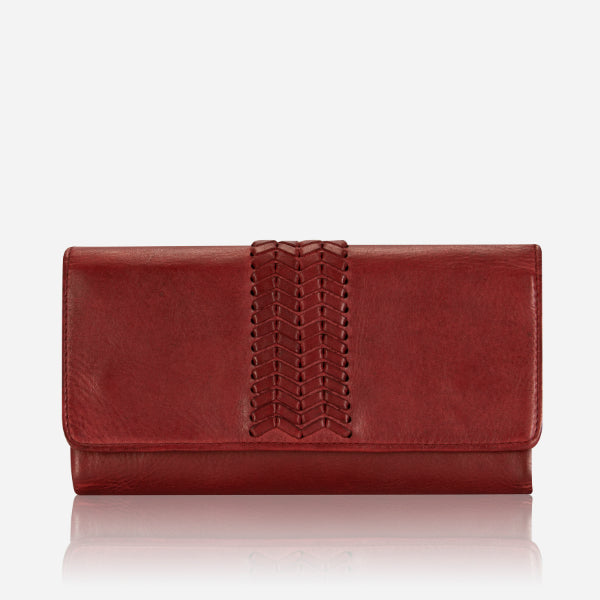 Large Flap Purse, Red