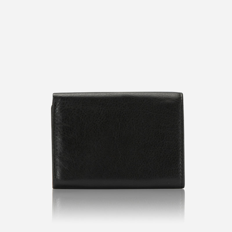 Brando Compact TriFold Leather Wallet, Black