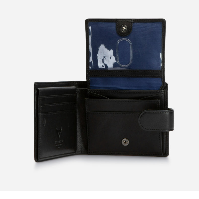 Brando Essential Leather Executive Wallet, Black