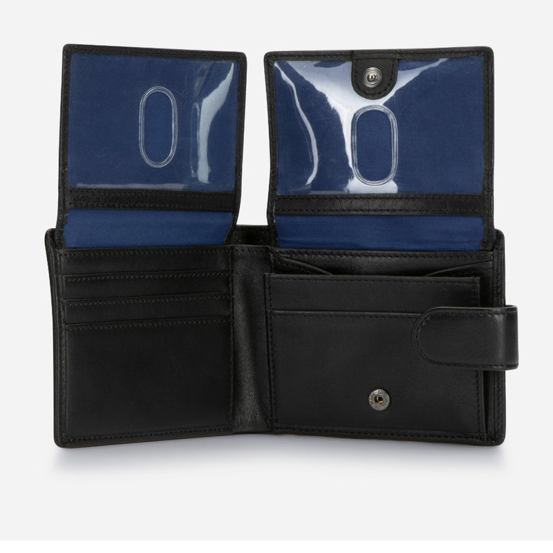 Brando Essential Leather Executive Wallet, Black