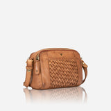 Diaz Small Leather Crossbody Bag, Tan