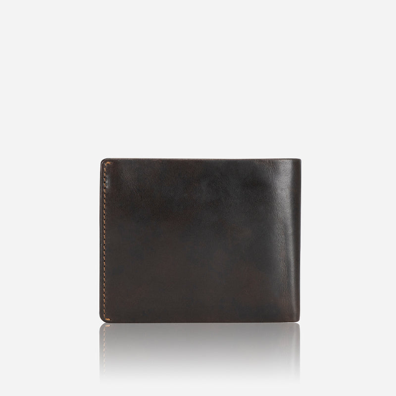 Eastwood Leather Flip Over Wallet, Brown