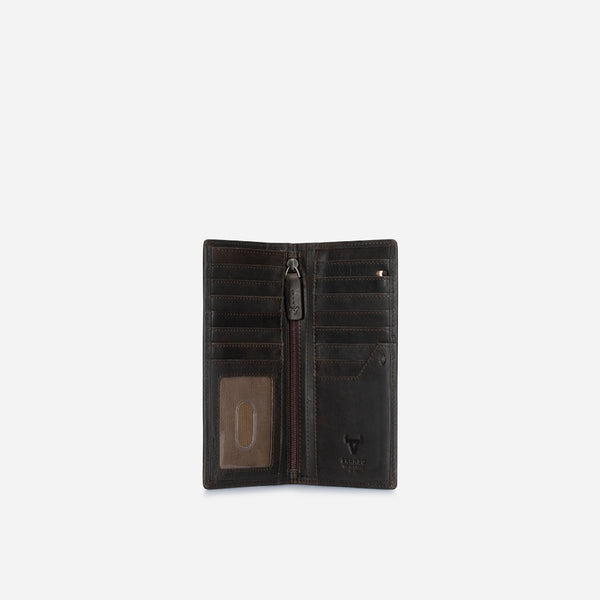 Brando Upright Travel Wallet,  Brown