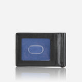 Brando Leather Wallet With Money Clip, Black