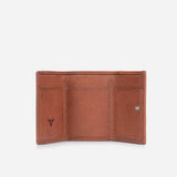 Brando Compact Mini Trifold Wallet, Copper