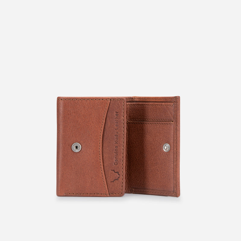 Brando Compact Mini Trifold Wallet, Copper