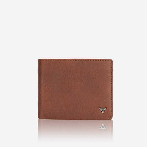 Brando Multi Card, Coin + Note Leather Wallet, Copper