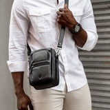 Gent's Bag With Top Handle - Leather Crossbody Bag | Brando Leather South Africa