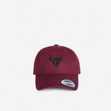 Baseballer Cap - Maroon - Leather Caps | Brando Leather South Africa