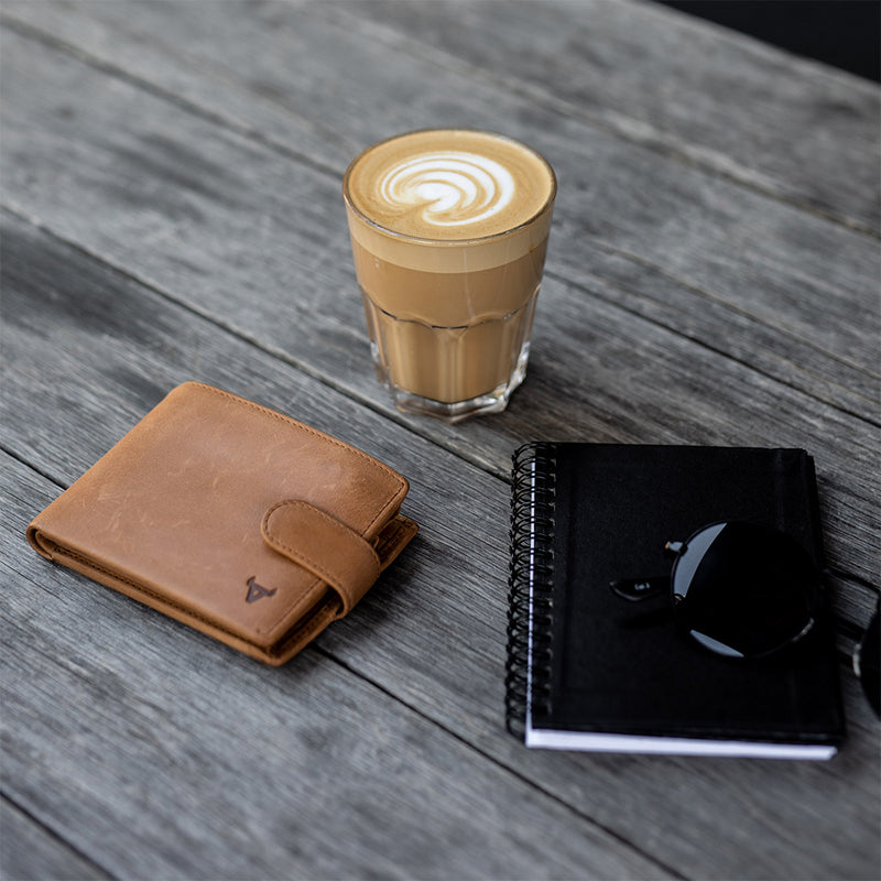 Multi Card Leather Wallet, Tan - Leather Wallet | Brando Leather South Africa