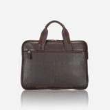13" Compact Leather Laptop Bag, Brown