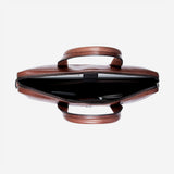 15" Slim Briefcase, Brown - Leather Laptop Bag | Brando Leather South Africa
