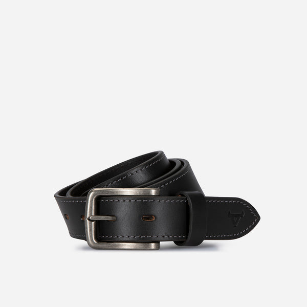 Leather Belt 40mm, Black