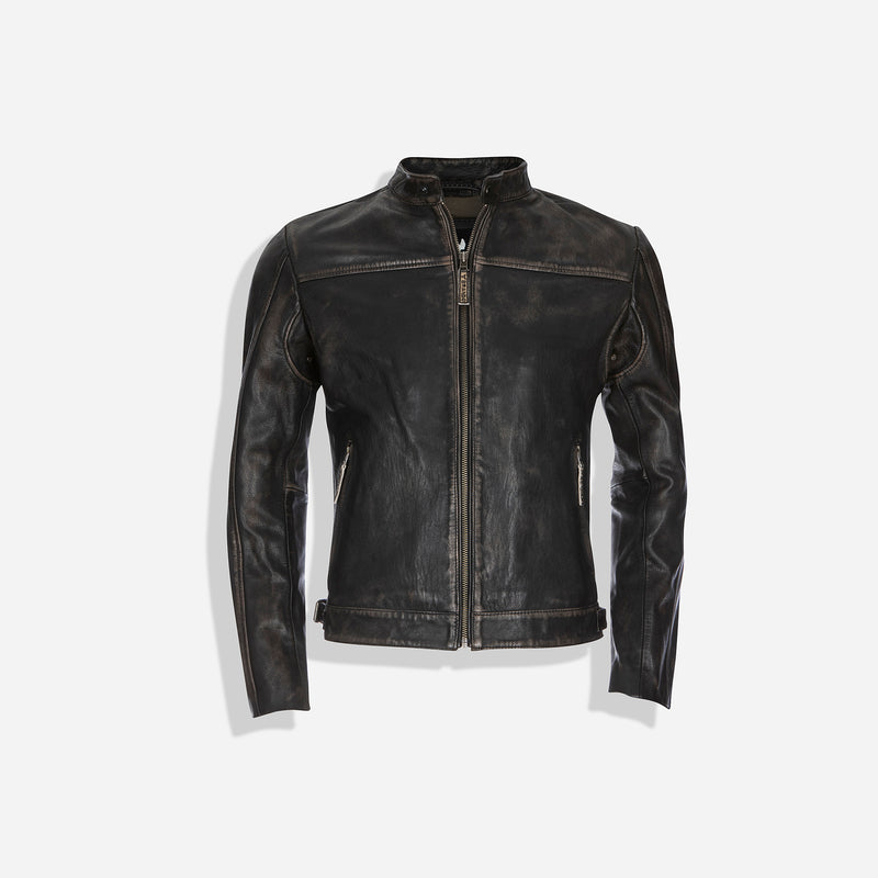 McQueen Leather Jacket, Black - Leather Jacket | Brando Leather South Africa