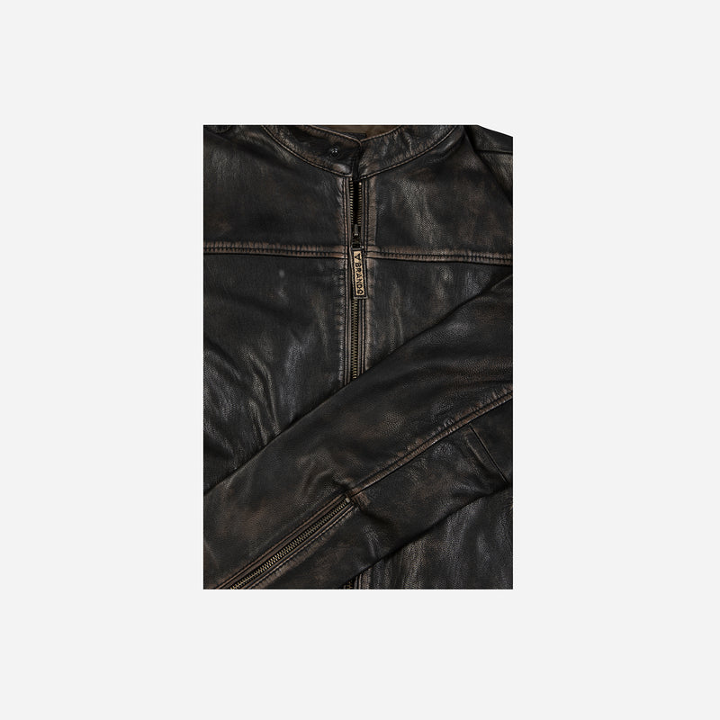 McQueen Leather Jacket, Black - Leather Jacket | Brando Leather South Africa