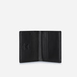 Brando Slim Card & Note Wallet With Zip Coin Pouch, Black