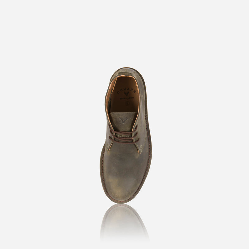 Chukka Boot, Olive -  Leather Shoes | Brando Leather South Africa