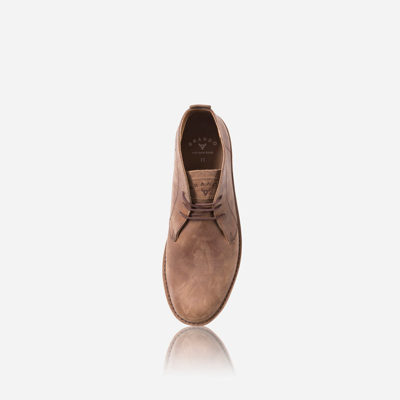 Chukka Boot, Dark Brown - Leather Shoes | Brando Leather South Africa