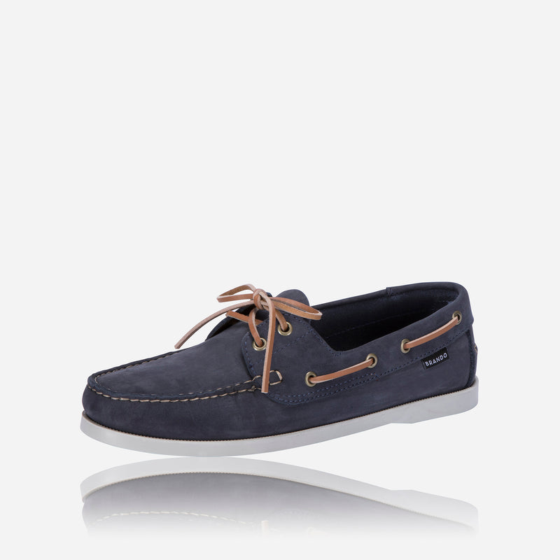 Nautilus Boat shoe, Navy - Leather Shoes | Brando Leather South Africa
