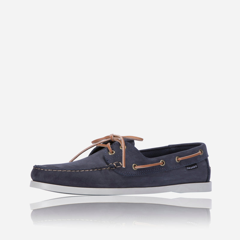 Nautilus Boat shoe, Navy - Leather Shoes | Brando Leather South Africa