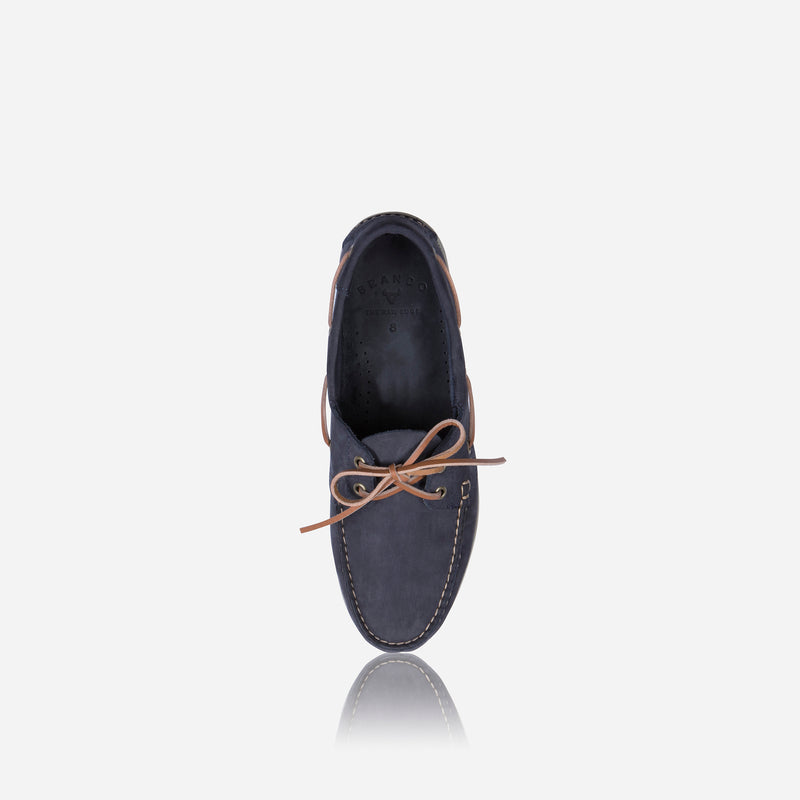 Nautilus Boat shoe, Navy - Leather Shoes | Brando Leather South Africa