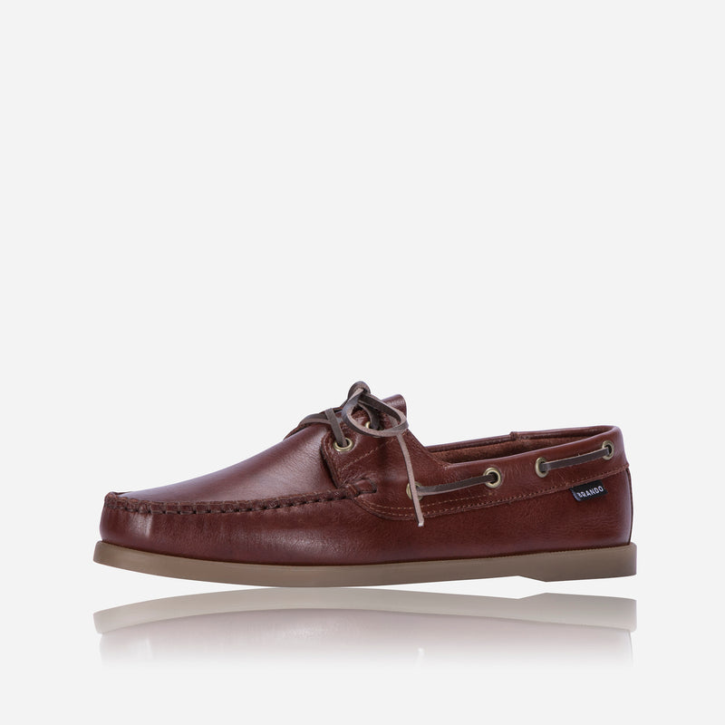 Doni-MS Boat shoe, Burgundy - Leather Shoes | Brando Leather South Africa
