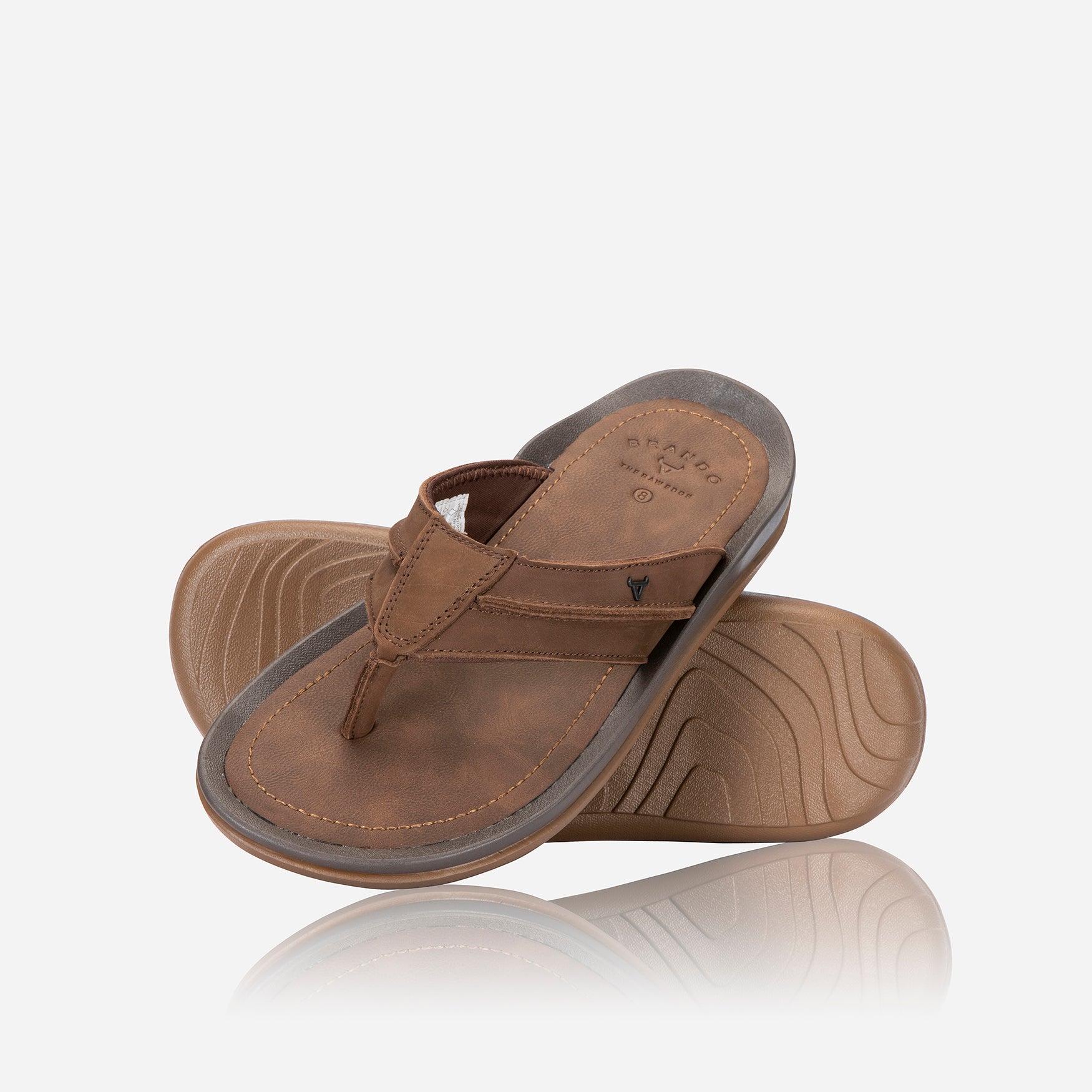 Owen Thong Sandal, Brown - Leather Business Bag | Brando Leather South Africa