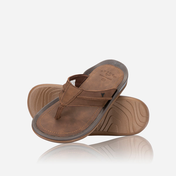 Owen Thong Sandal, Brown - Leather Business Bag | Brando Leather South Africa