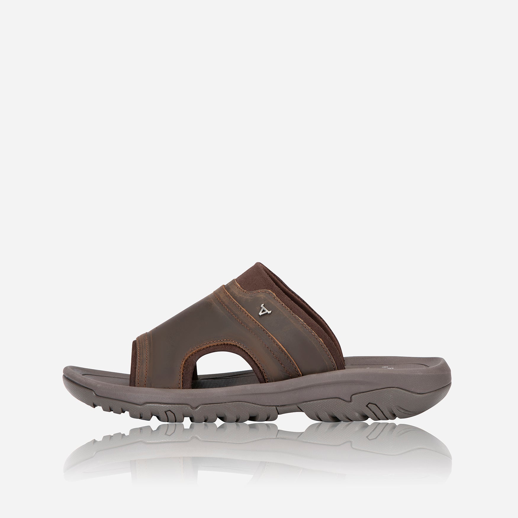 Luke Slide Sandal, Brown - Leather Crossbody Bag | Brando Leather South Africa