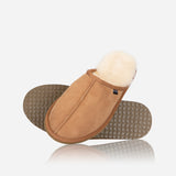 Mens Slip On Slipper, Chestnut