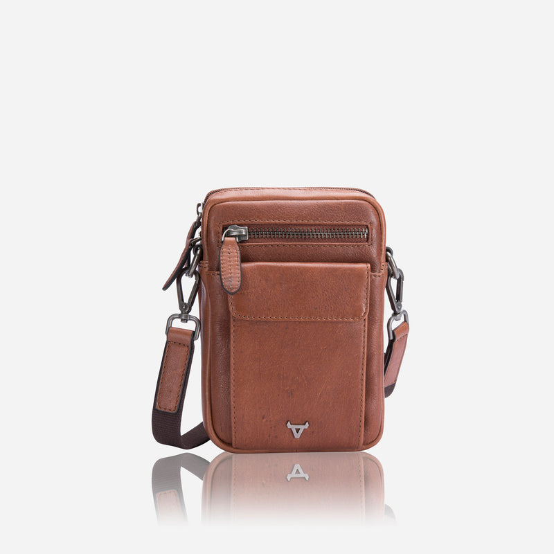 Organiser with handstrap, Impala Copper Brown - Leather Business Bag | Brando Leather South Africa