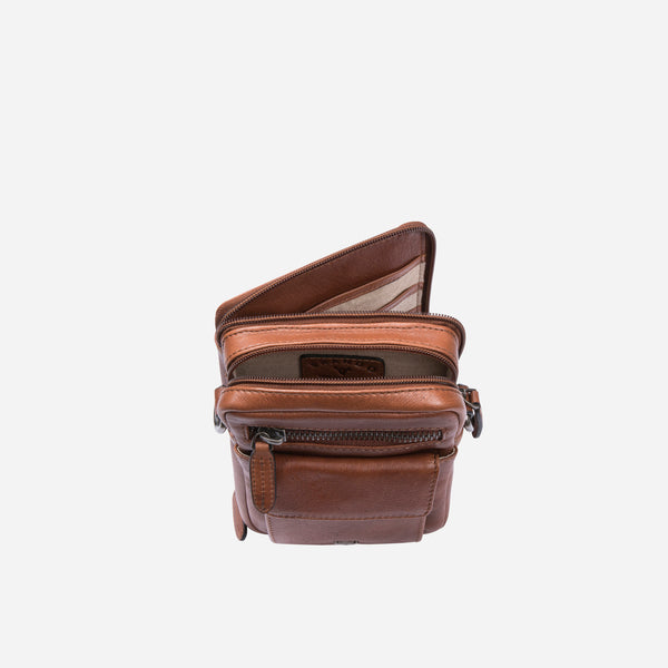 Organiser with handstrap, Impala Copper Brown - Leather Business Bag | Brando Leather South Africa