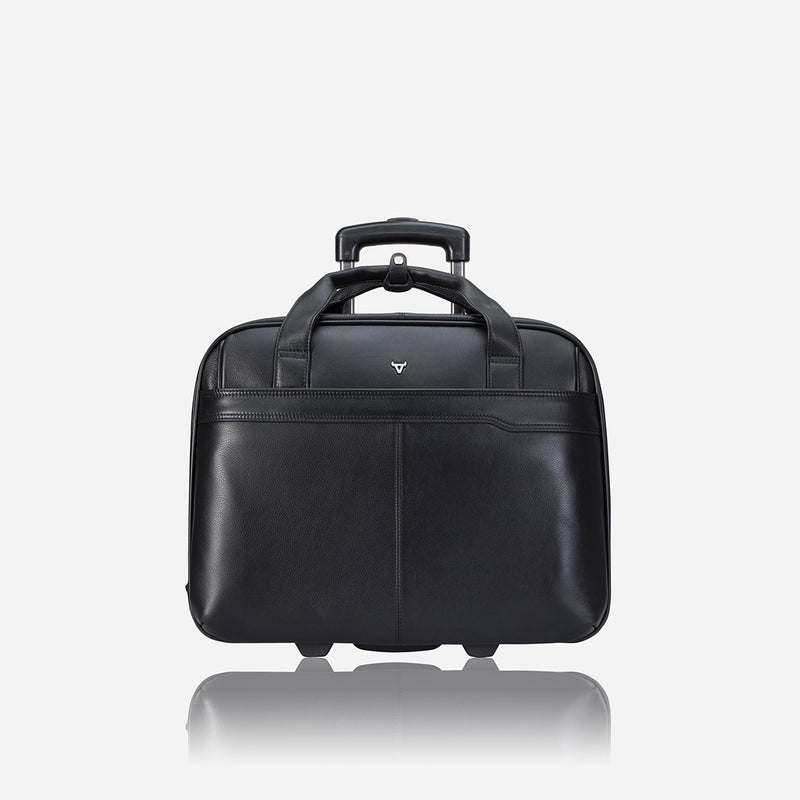 17" Laptop/Overnight Bag, Black - Leather Business Bag | Brando Leather South Africa