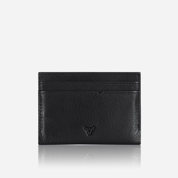 Brando Leather Money Clip Card Holder, Black