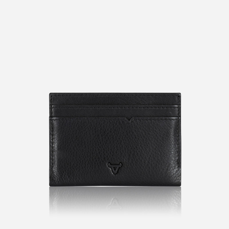 Brando Leather Money Clip Card Holder, Black