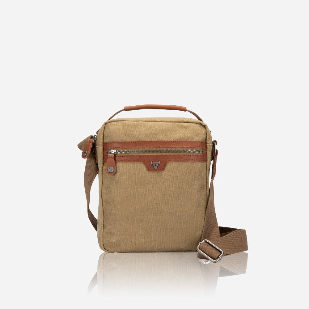 Canvas Crossbody Bag, Khaki