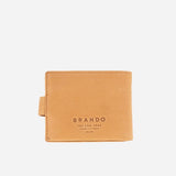 Leather Wallet With Tab, Tan - Leather Wallet | Brando Leather South Africa