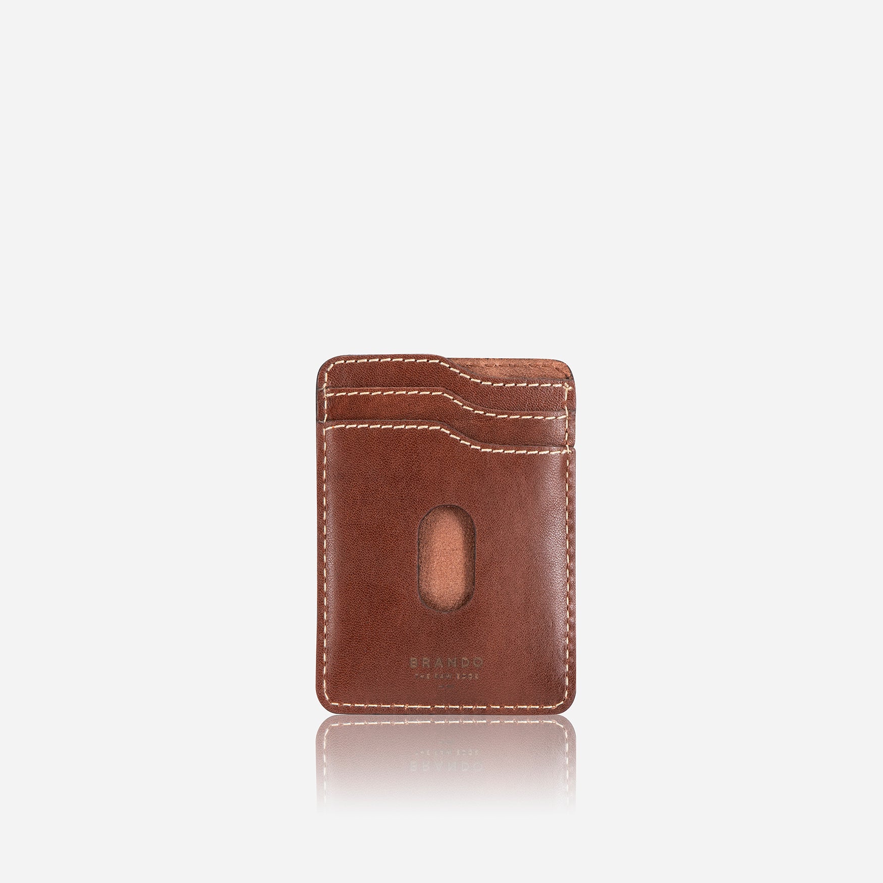 Wayne Leather Card Holder, Brown