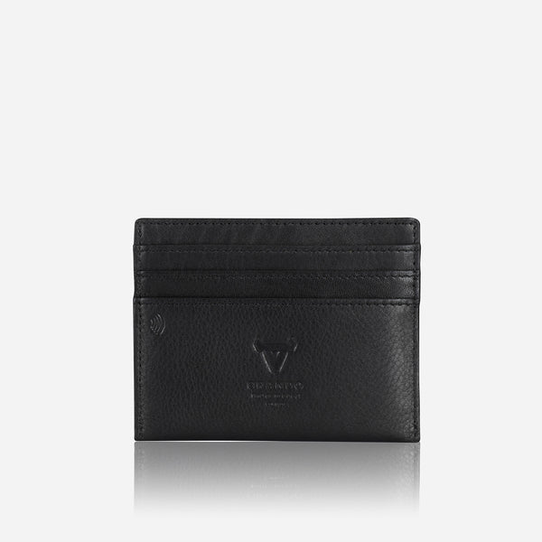 Brando Leather Card Holder, Black