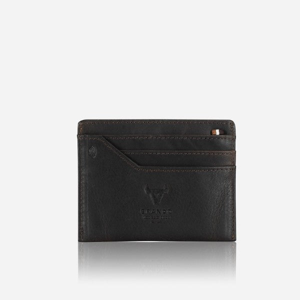 Brando 6 Slot Card Leather Wallet, Brown