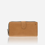 Multicard Cooper Purse with Zip, Tan - Leather Purse | Brando Leather South Africa