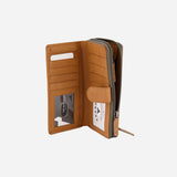 Multicard Cooper Purse with Zip, Tan - Leather Purse | Brando Leather South Africa