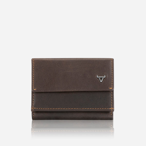 Brando Compact Leather Wallet, Brown