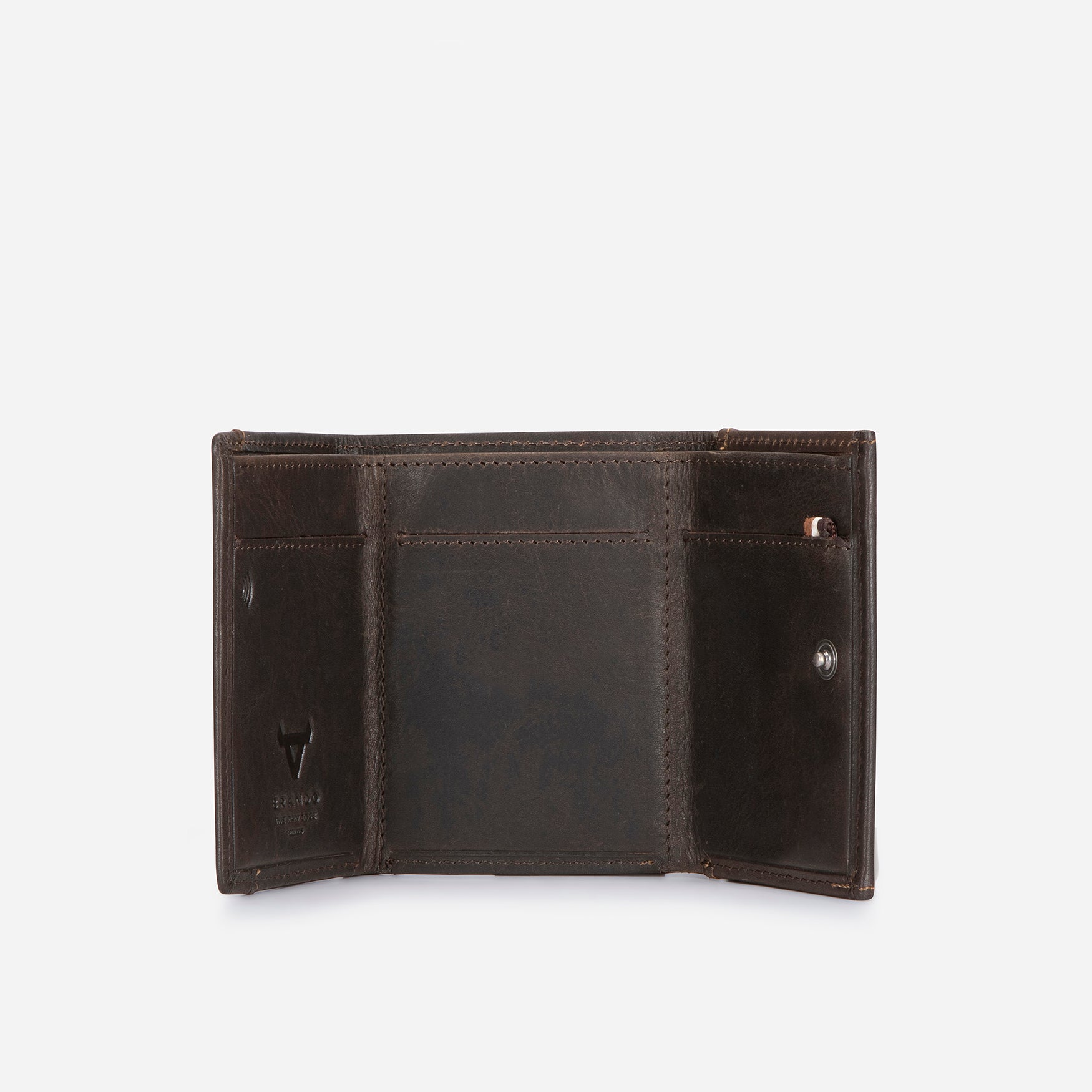 Eastwood Compact Leather Wallet, Brown