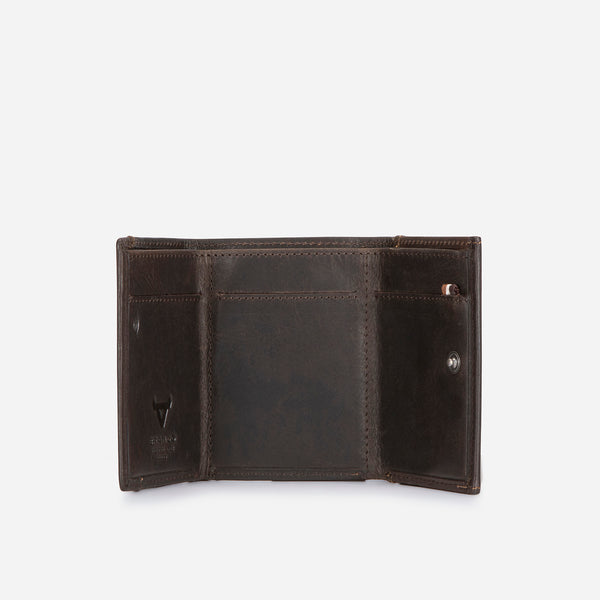 Brando Compact Leather Wallet, Brown