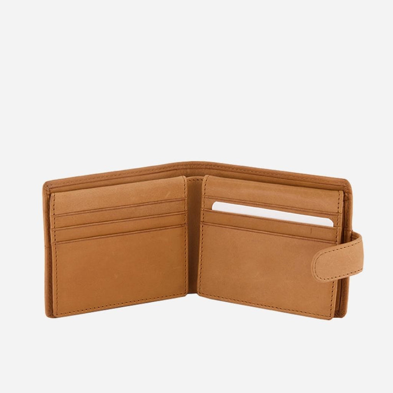 Brando Multi Card Wallet with Tab, Tan