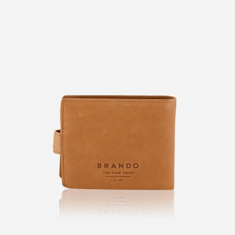 Brando Multi Card Wallet with Tab, Tan